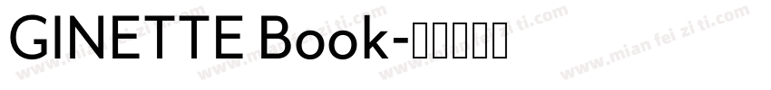 GINETTE Book字体转换
